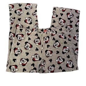 Santa Mickey Mouse Fleece PJ Bottoms